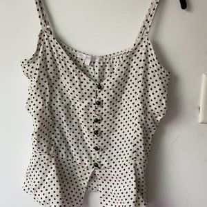 Polka Dot Button Up Cami